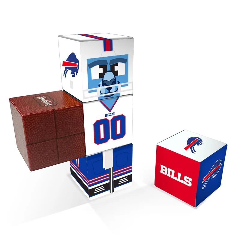 Buffalo Bills Magnetic Qubees Fidget Building Cubes Away Jersey