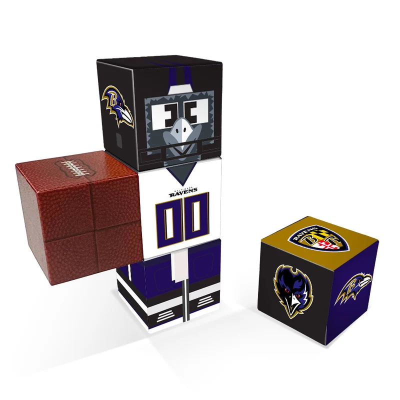 Baltimore Ravens Magnetic Qubees Fidget Building Cubes Away Jersey