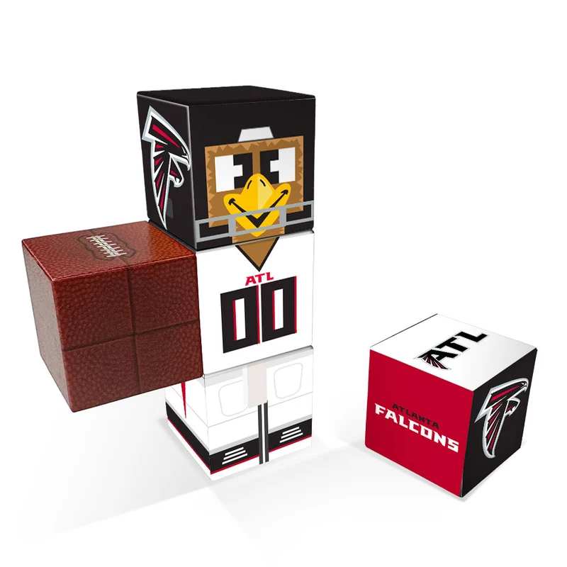 Atlanta Falcons Magnetic Qubees Fidget Building Cubes Away Jersey