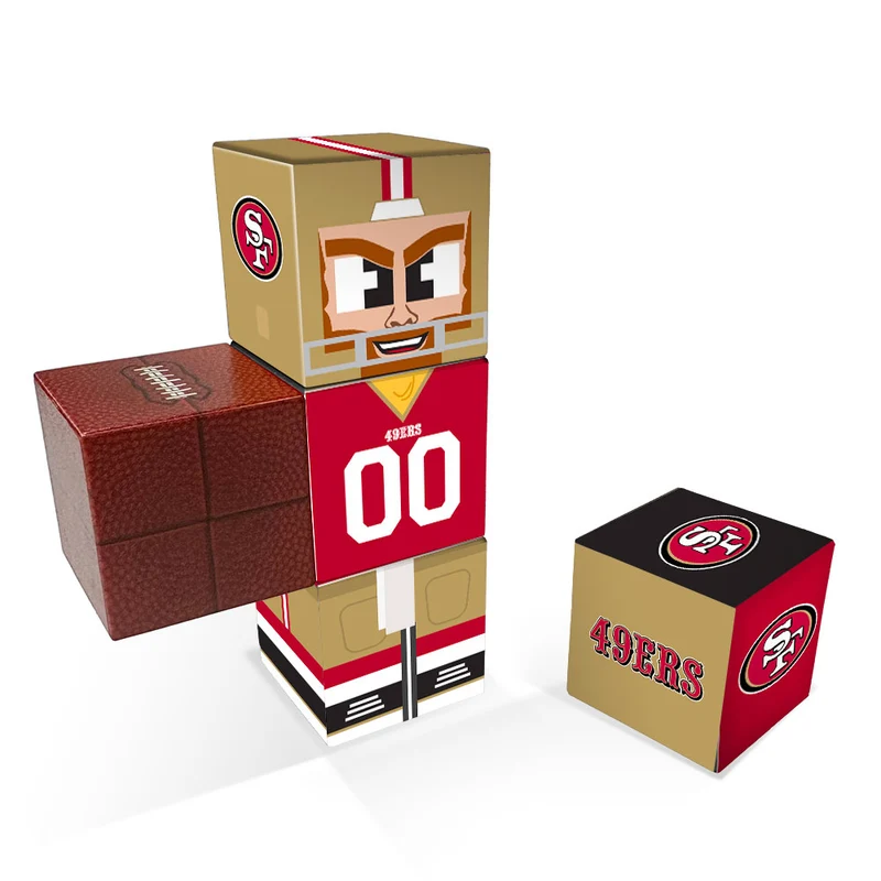 San Francisco 49Ers Magnetic Qubees Fidget Building Cubes