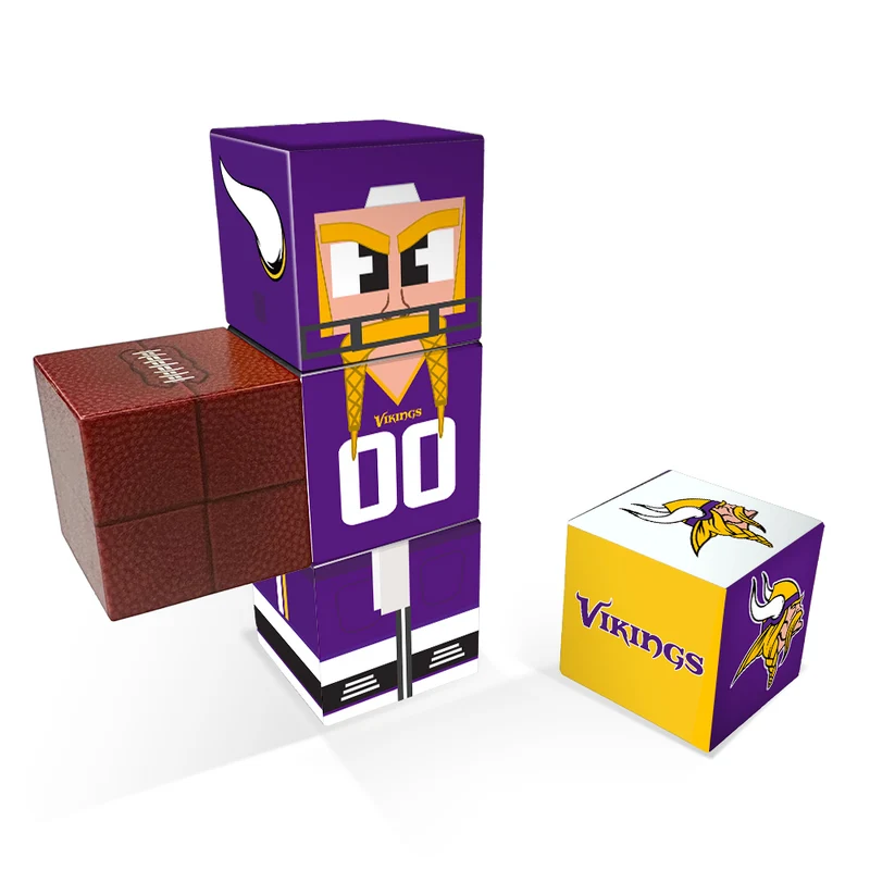 Minnesota Vikings Magnetic Qubees Fidget Building Cubes