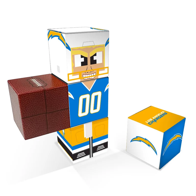 Los Angeles Chargers Magnetic Qubees Fidget Building Cubes