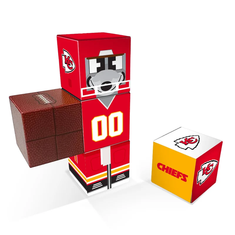 Kansas City Chiefs Magnetic Qubees Fidget Building Cubes