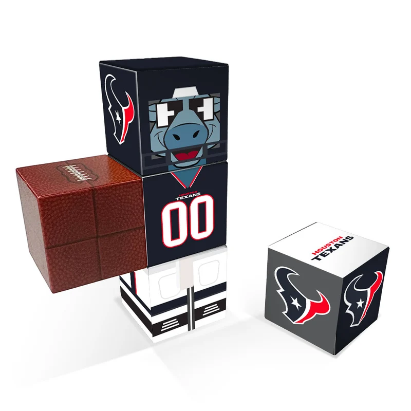 Houston Texans Magnetic Qubees Fidget Building Cubes