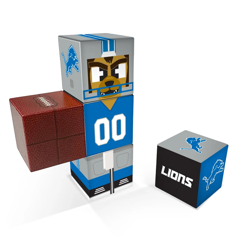 Detroit Lions MagneticQubees Fidget Building Cubes