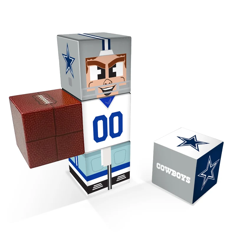 Dallas Cowboys Magnetic Qubees Fidget Building Cubes