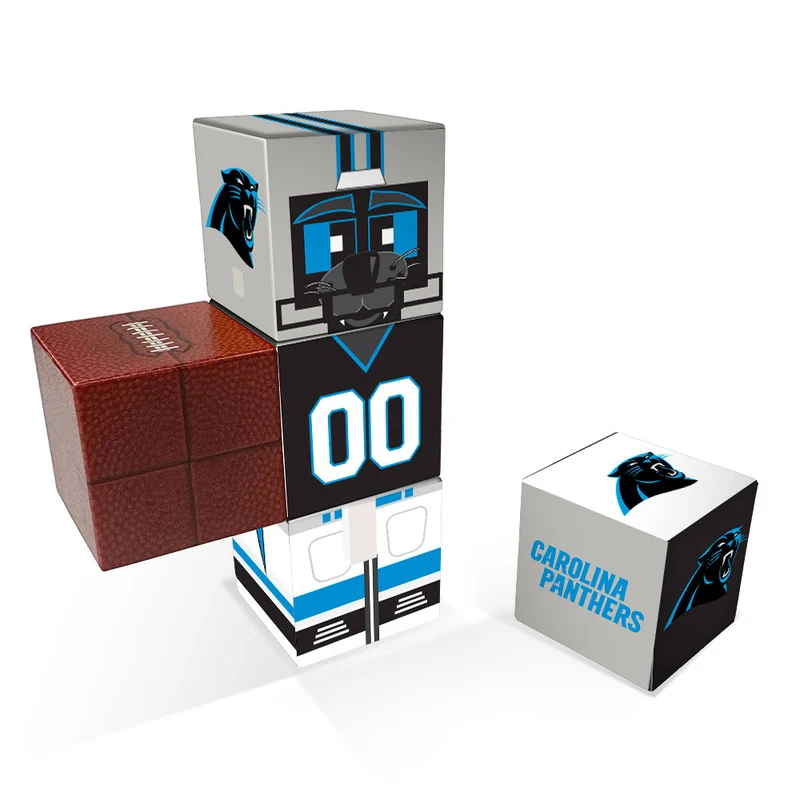 Carolina Panthers Magnetic Qubees Fidget Building Cubes