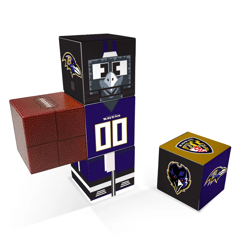 Baltimore Ravens Magnetic Qubees Fidget Building Cubes
