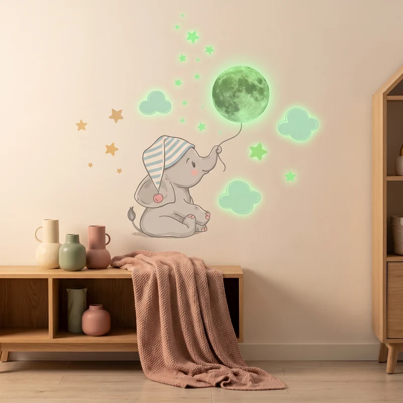 Autocollants muraux lumineux pour des nuits paisibles