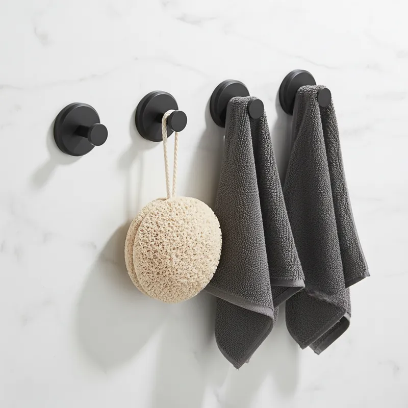 Crochets Muraux à Ventouse Sans Perçage | Pack de 4 | Jusqu'à 7 kg