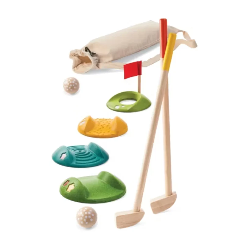 Minigolfset i trä för två spelare – PlanToys