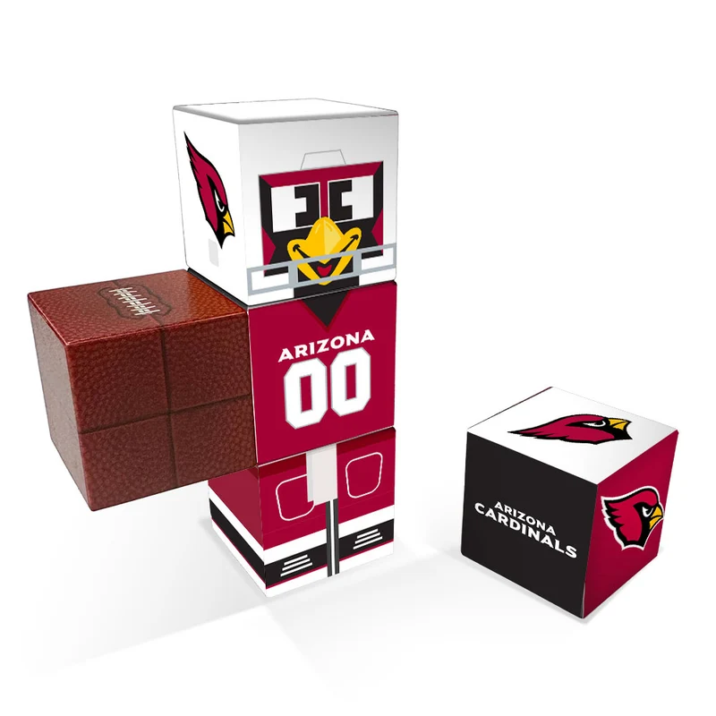 Arizona Cardinals Magnetic Qubees Fidget Building Cubes