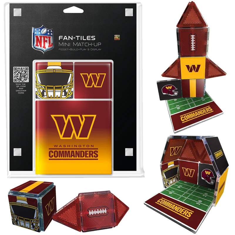 Washington Commanders Mini Fan Tiles 17 Piece Set