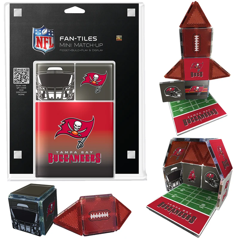 Tampa Bay Buccaneers Mini Fan Tiles 17 Piece Set