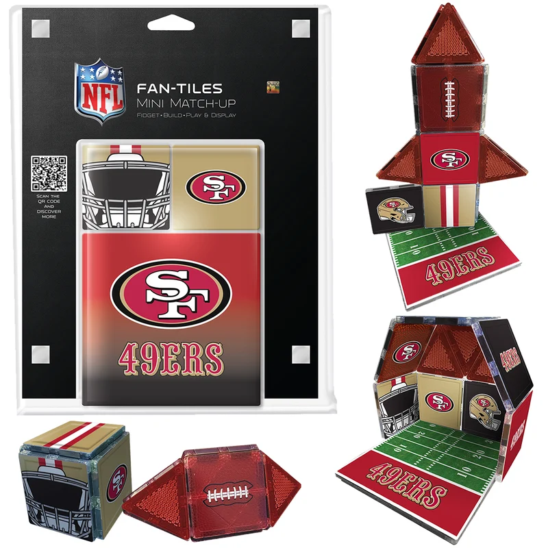 San Francisco 49Ers Mini Fan Tiles 17 Piece Set
