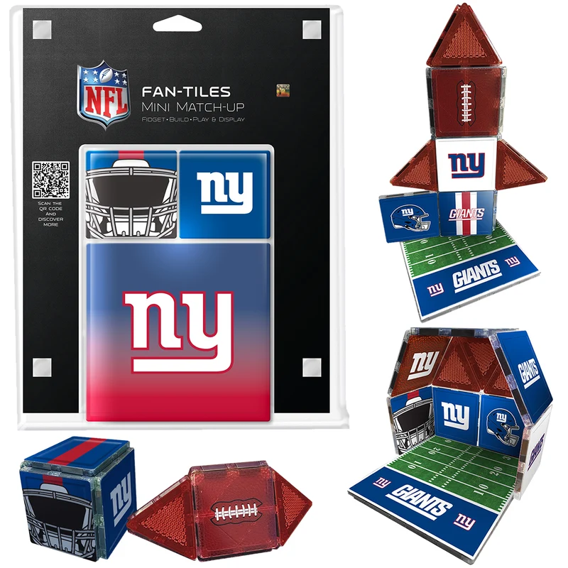 New York Giants Mini Fan Tiles 17 Piece Set