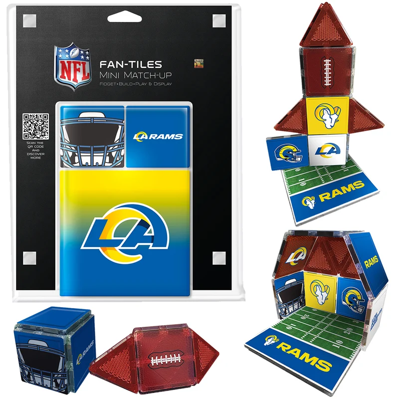 Los Angeles Rams Fan Mini Tiles 17 Piece Set