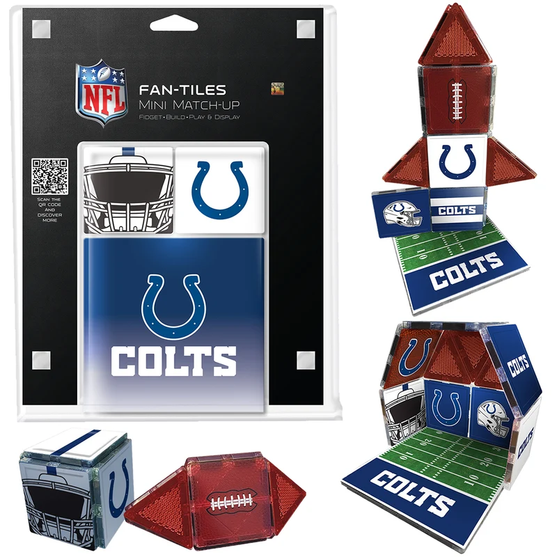 Indianapolis Colts Mini Fan Tiles 17 Piece Set
