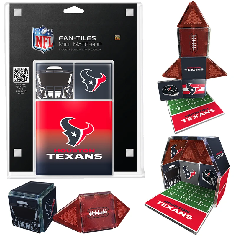 Houston Texans Mini Fan Tiles 17 Piece Set