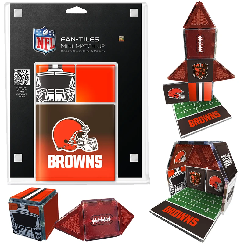 Cleveland Browns Mini Fan Tiles 17 Piece Set