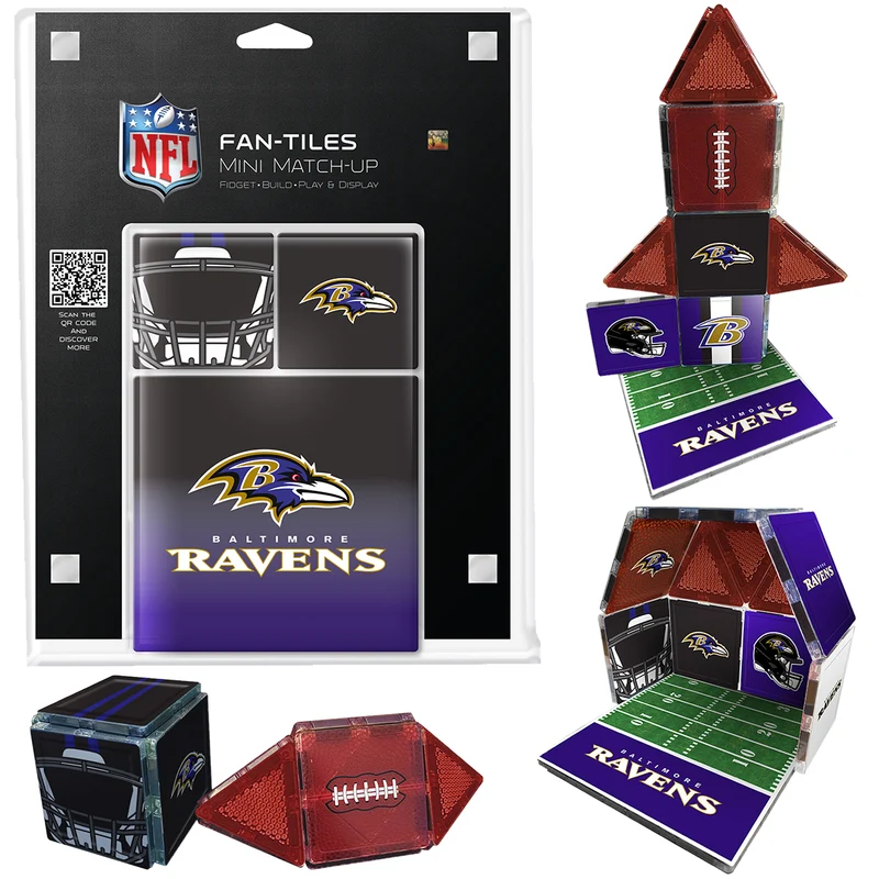 Baltimore Ravens Mini Fan Tiles 17 Piece Set
