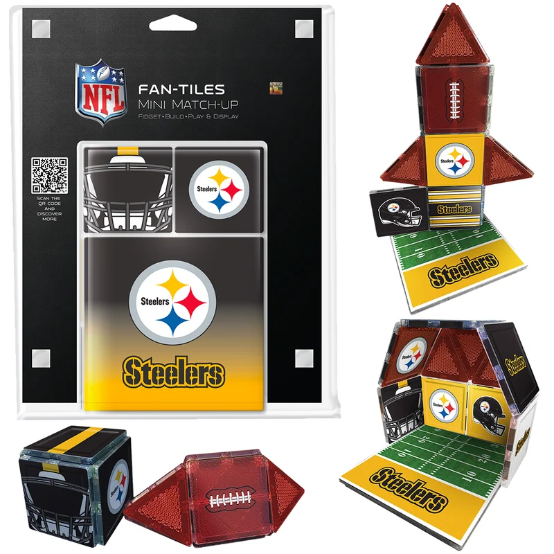 Pittsburgh Steelers Mini Fan Tiles 17 Piece Set
