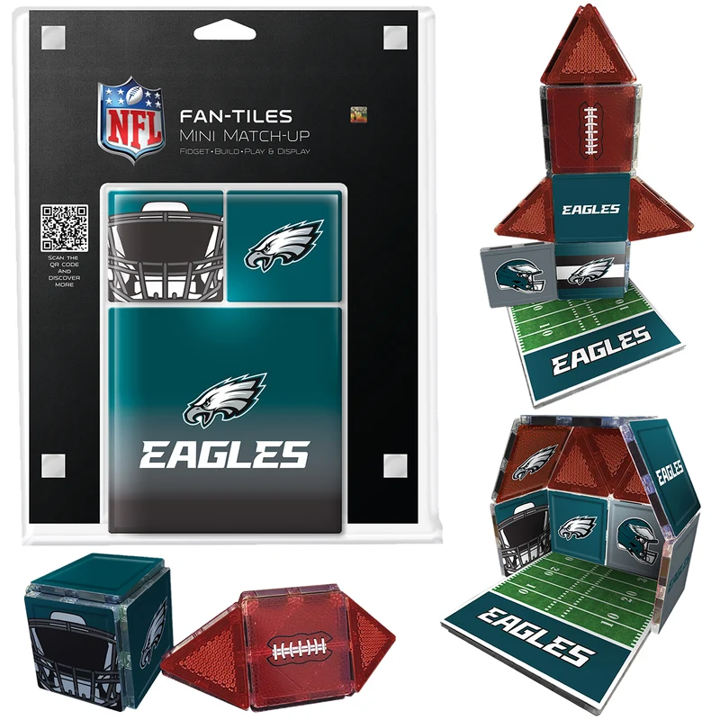 Philadelphia Eagles Mini Fan Tiles 17 Piece Set