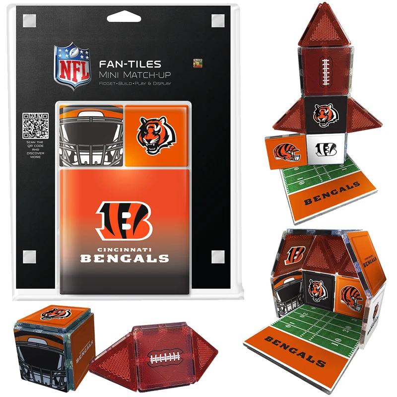 Cincinnati Bengals Mini Fan Tiles 17 Piece Set