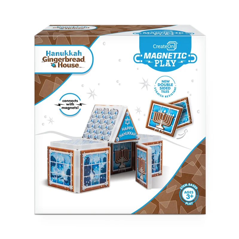 Createon Hanukkah Gingerbread House 16-Piece Set