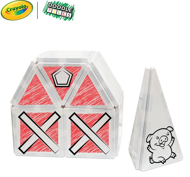 Crayola Doodle Pip Magnetic Tiles 24Pc