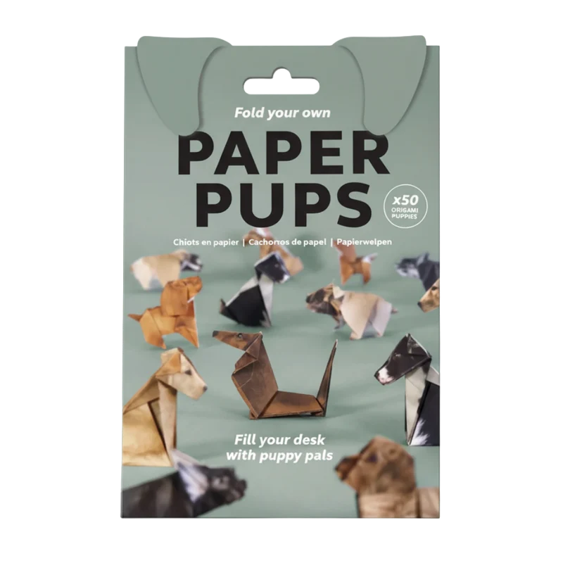 3D-origamipapper med husdjursmotiv