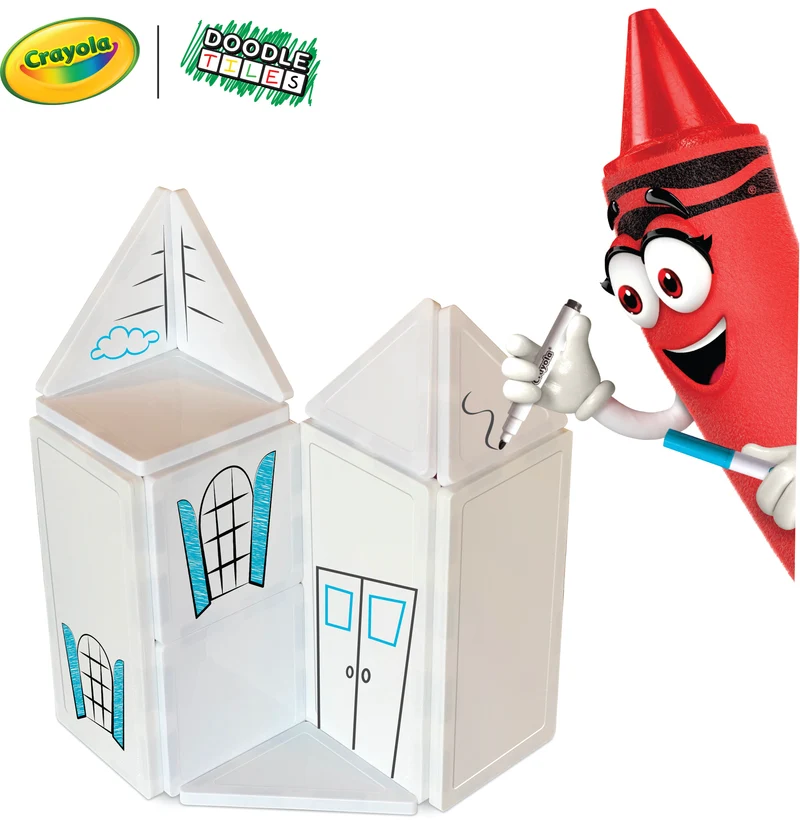 Crayola Doodle Magnetic Tiles 14-Piece Set