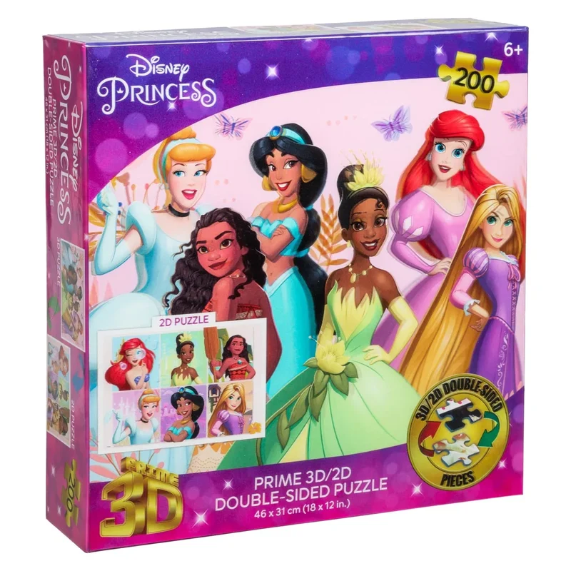 Pussel | Prinsessa | 200 dubbelsidiga bitar