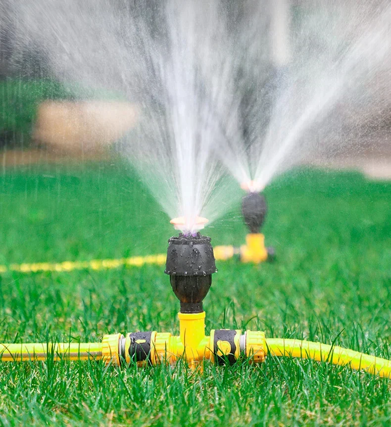 Automatisk vanding med 360° roterende plæne sprinkler – 20 m rækkevidde