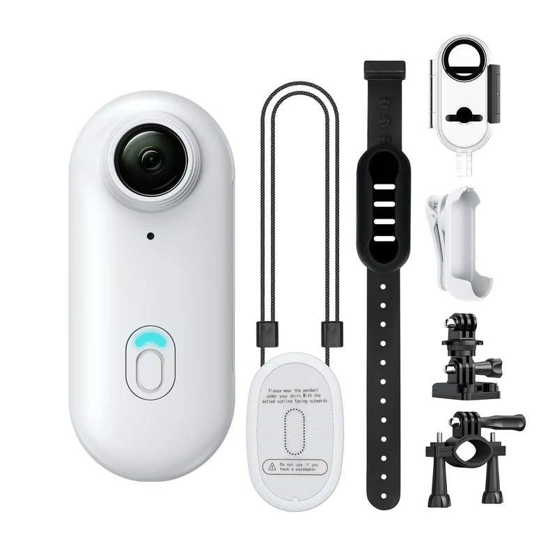 Mini WiFi Action Kamera 4K – Tragbar, Vandtæt, 360° Montering med Magnetclip
