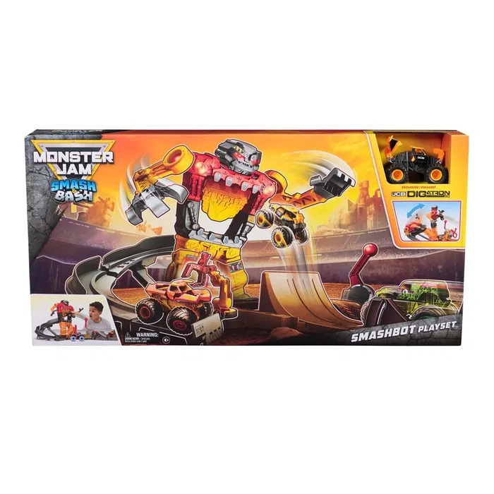 Monster Jam 1:64 Smash & Bash Smashbot Playset