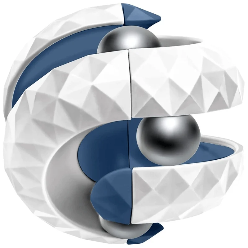 Stressavlastande Orbit 3D Boll Kub – Perfekt Sensorisk Leksak för Barn och Vuxn