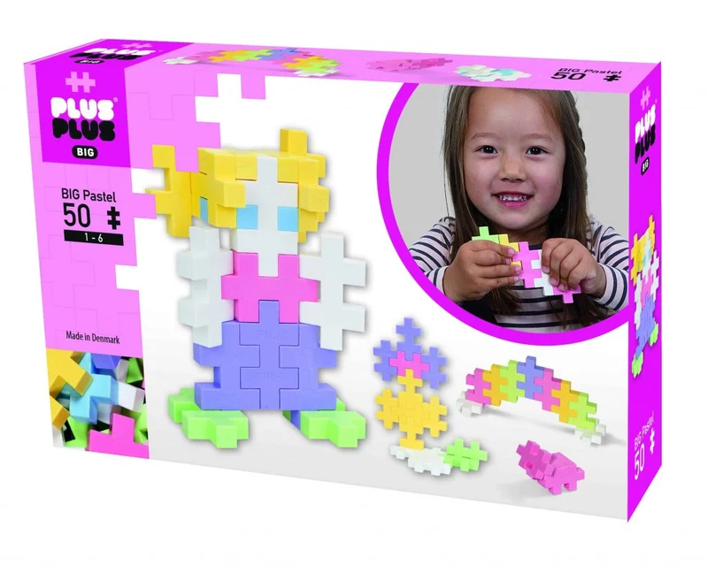 Plus-Plus BIG Pastelmix / 50 pcs