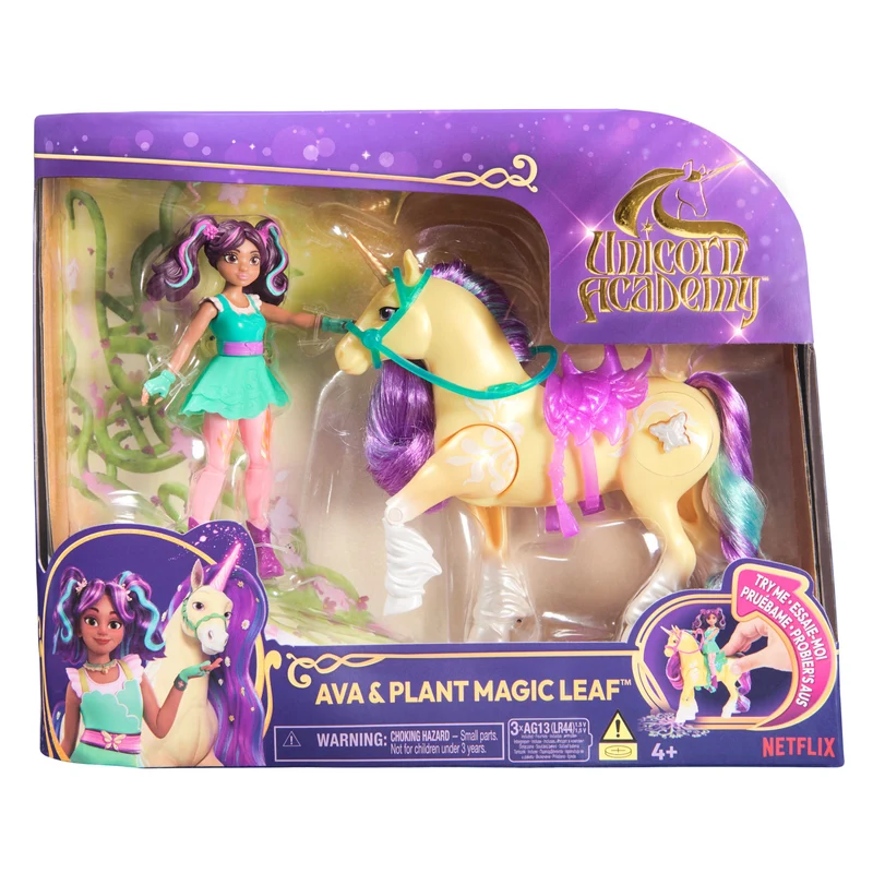 Unicorn Academy Doll Ava & Plant Magic Leaf