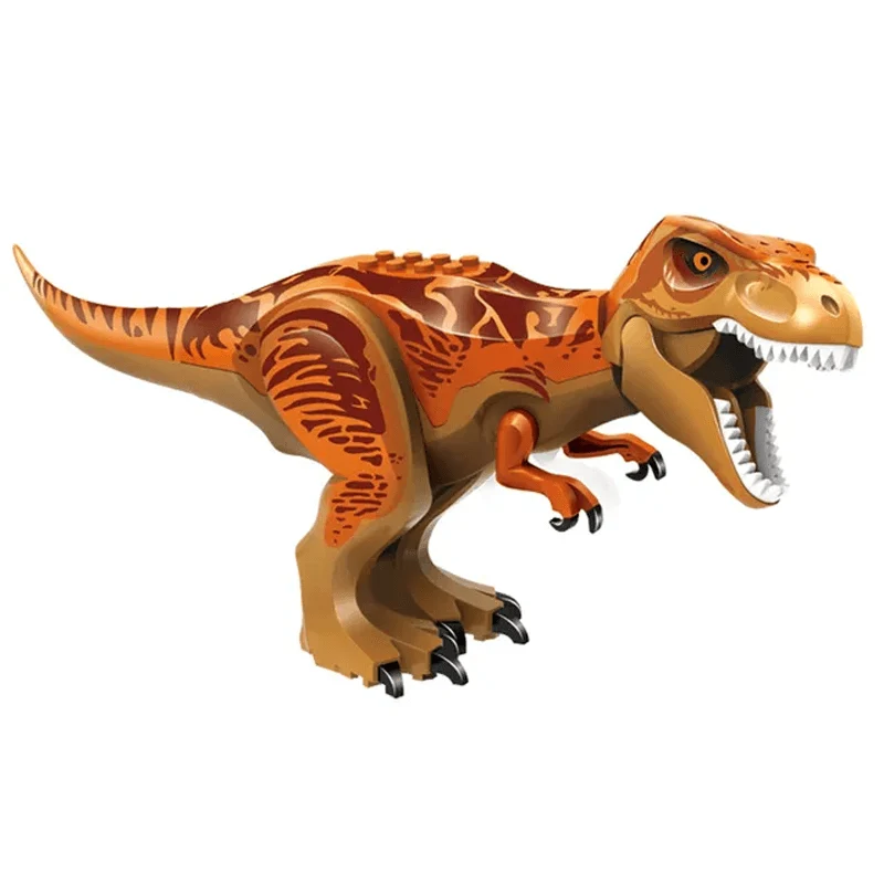 Dinosaurie Byggklossar för Barn – T-Rex Figur | Pedagogisk & Rolig Leksak i ABS-Plast för Kreativ Lek & Finmotorik
