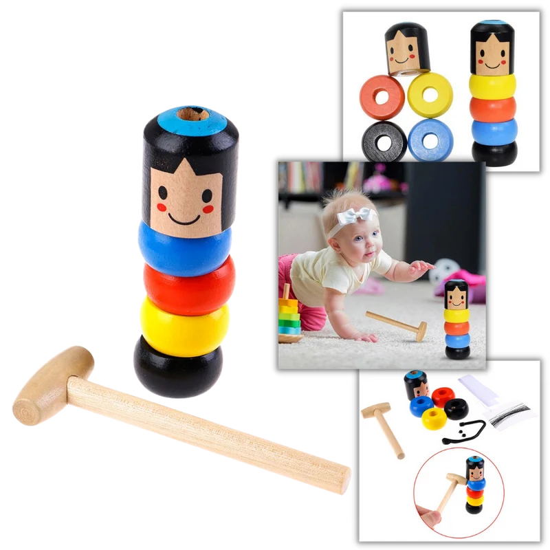 Leksak av okrossbar träman