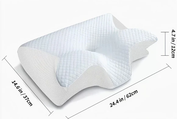 Ergonomisk Memory Foam Pude til Søvnapnø og Næseåndedrætsstøtte