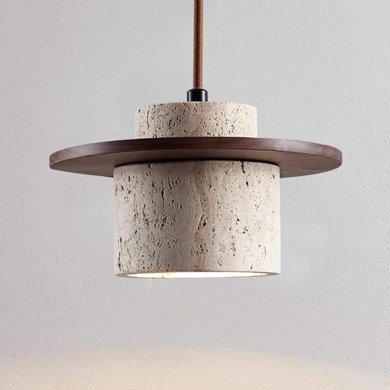 Takpendel Lampa Sten Trä Modern Design