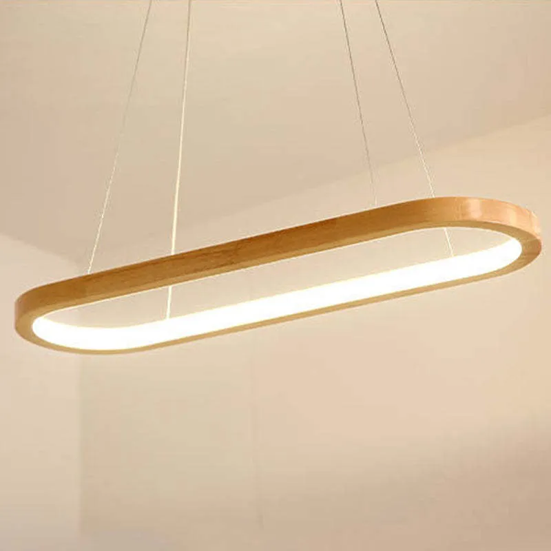 Taklampa trä LED hänglampa