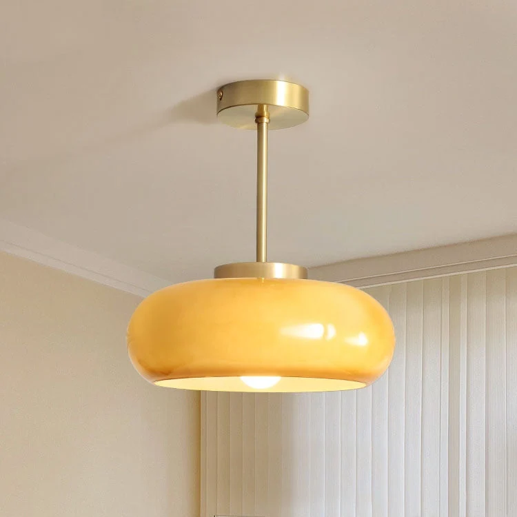 Taklampa Vintage Glas Hänglampa