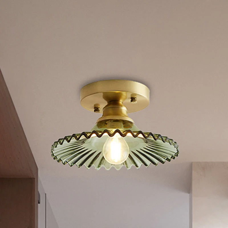 Taklampa Vintage Glas Innertak Armatur