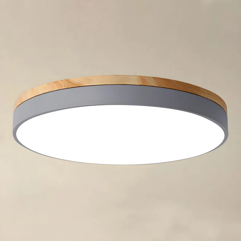 Taklampa Modern Trä LED Infälld