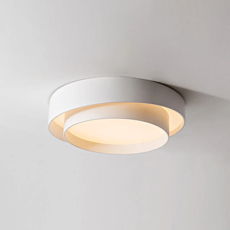 Taklampa Modern Vit Metall Flushmount