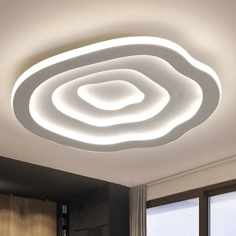Taklampa Modern Vit Akryl Flushmount
