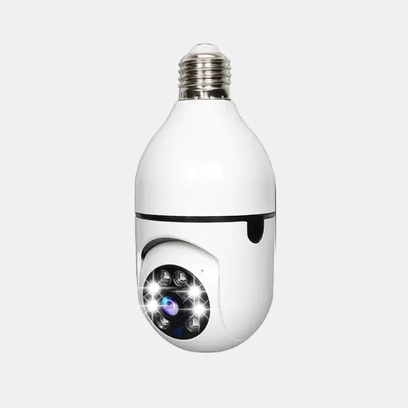Smart Gloeilamp Kamera med Nattevision og Bevægelsesdetektion